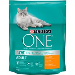 Dekamarkt Purina One Kattenvoer adult kip & volkoren granen aanbieding