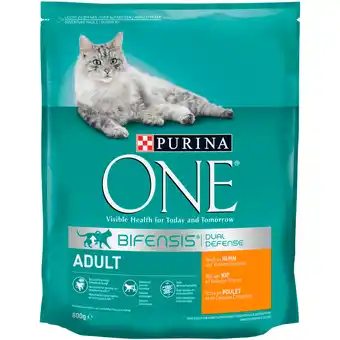 Dekamarkt Purina One Kattenvoer adult kip & volkoren granen aanbieding