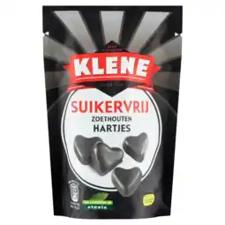 Dekamarkt Klene Zoethouten Hartjes Suikervrije Drop Zoet Zak aanbieding