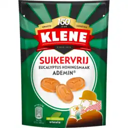 Dekamarkt Klene Ademin Suikervrije Drop Keelpastille Zak aanbieding