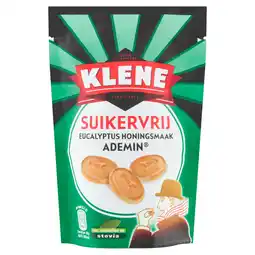 Dekamarkt Klene Ademin Suikervrije Drop Keelpastille Zak aanbieding