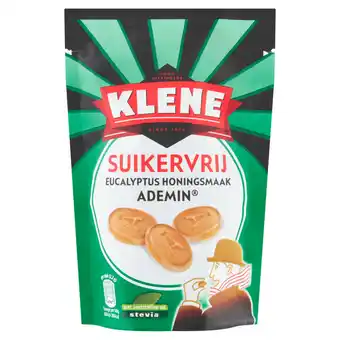 Dekamarkt Klene Ademin Suikervrije Drop Keelpastille Zak aanbieding