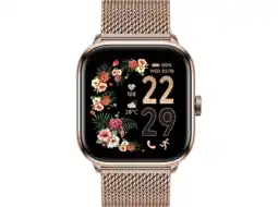 MediaMarkt Ice-watch Smartwatch 2.0 Milanese Band 1.7'' (023331) Roze Goud aanbieding