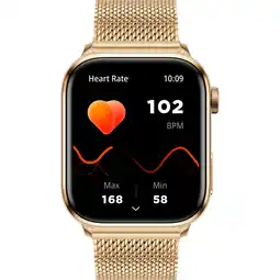MediaMarkt Ice-watch Smartwatch 2.0 Milanese Band 1.96'' Amoled Gold aanbieding