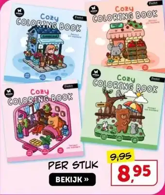 Boekenvoordeel Cozy COLORING BOOK aanbieding
