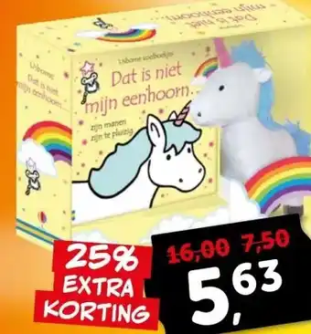 Boekenvoordeel Dat is niet mijn eenhoorn. aanbieding