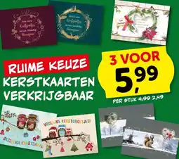 Boekenvoordeel KERSTKAARTEN aanbieding