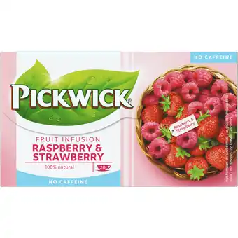 Dekamarkt Pickwick Fruit infusion raspberry & strawberry 20 zakjes aanbieding