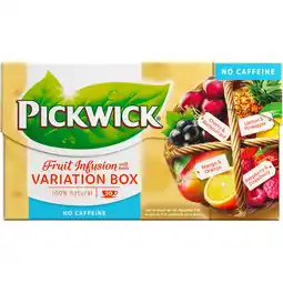 Dekamarkt Pickwick Fruit Fusion Thee Variatiebox aanbieding