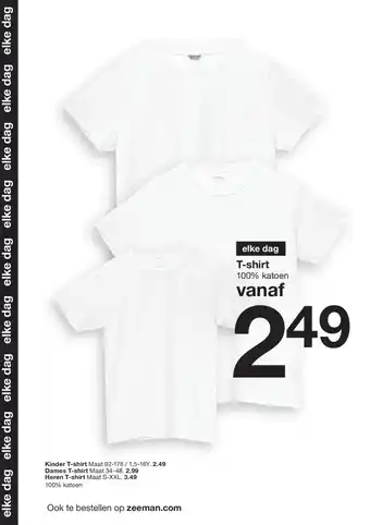 Zeeman T-shirt aanbieding