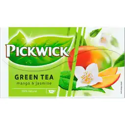Dekamarkt Pickwick Groene thee mango & jasmine 20 zk aanbieding