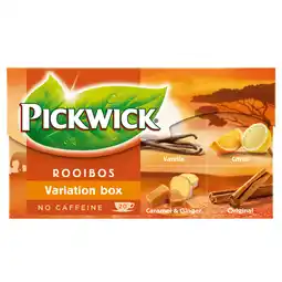 Dekamarkt Pickwick Rooibosthee variatie kop 20 zakjes aanbieding
