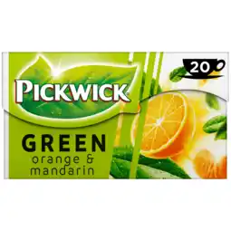 Dekamarkt Pickwick Orange mandarin groene thee aanbieding