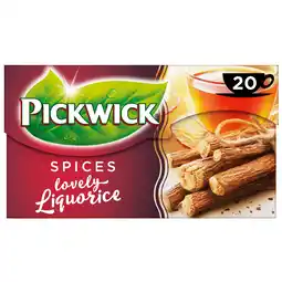 Dekamarkt Pickwick Spices zoethout zwarte thee aanbieding