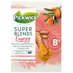 Dekamarkt Pickwick Herbal super blends energy kop 15 zakjes aanbieding