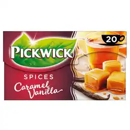 Dekamarkt Pickwick Spices Caramelised Vanilla zwarte thee aanbieding