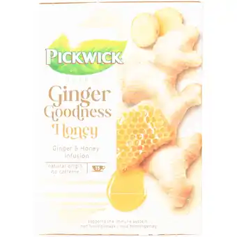 Dekamarkt Pickwick Ginger goodness honey kop 15 zk aanbieding