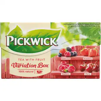 Dekamarkt Pickwick Fruit Variatie Rood fruit thee aanbieding