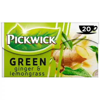 Dekamarkt Pickwick Ginger & lemongrass groene thee aanbieding