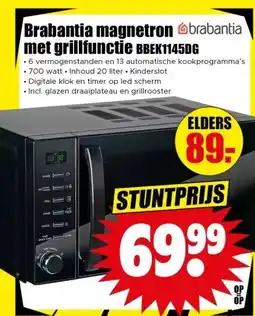 Dirk Brabantia magnetron brabantia met grillfunctie BBEK1145DG aanbieding