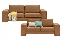 Woonsquare Santos 3+2½ cognac aanbieding