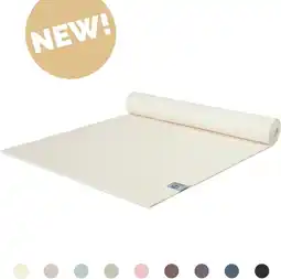 Bol.com Love Generation ● Yoga Mat ● Fitness Mat ● 4 mm Dik ● Crème Wit aanbieding