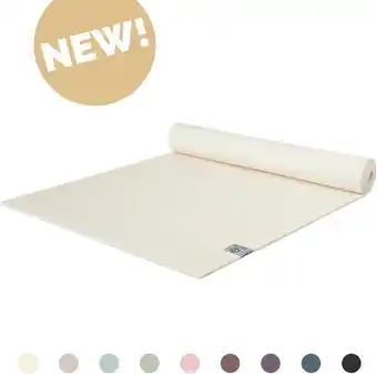 Bol.com Love Generation ● Yoga Mat ● Fitness Mat ● 4 mm Dik ● Crème Wit aanbieding