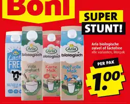 Boni Arla biologische zuivel of lactofree aanbieding