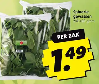 Boni Spinazie gewassen aanbieding