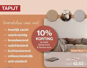 Roobol op tapijt Garda wool & Verona wool aanbieding