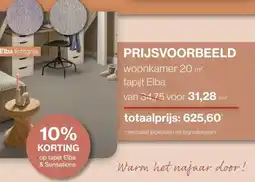 Roobol Op tapijt Elba & Sensations aanbieding