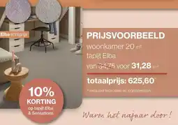 Roobol op tapijt Elba & Sensations aanbieding