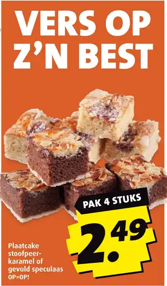 Boni Plaatcake stoofpeer karamel of gevuld speculaas aanbieding