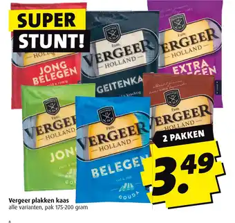 Boni Vergeer plakken kaas aanbieding