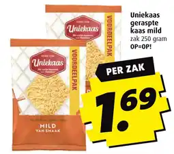 Boni Uniekaas geraspte kaas mild aanbieding