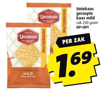 Boni Uniekaas geraspte kaas mild aanbieding