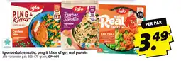 Boni Iglo roerbaksensatie, ping & klaar of get real protein aanbieding