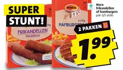 Boni Mora frikandellen of hamburgers aanbieding