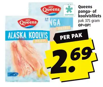 Boni Queens panga of koolvisfilets aanbieding