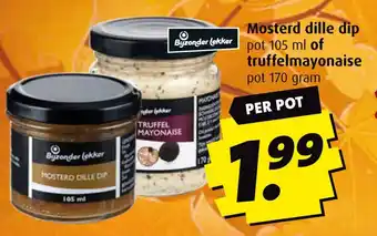 Boni Mosterd dille dip of truffelmayonaise aanbieding