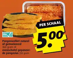 Boni Pangasiusfilet naturel of gemarineerd ovenschotel gepaneer- de pangasius aanbieding