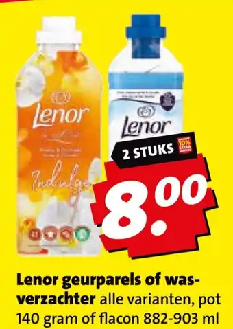 Boni Lenor geurparels of was verzachter aanbieding