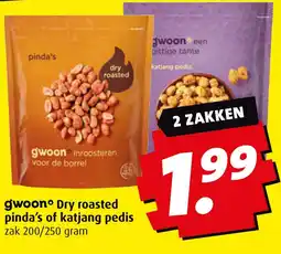 Boni Gwoon° Dry roasted pinda's of katjang pedis aanbieding