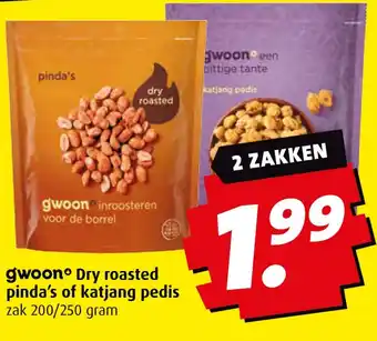 Boni Gwoon° Dry roasted pinda's of katjang pedis aanbieding