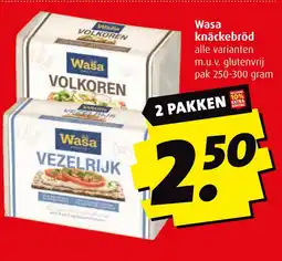 Boni Wasa knäckebröd aanbieding