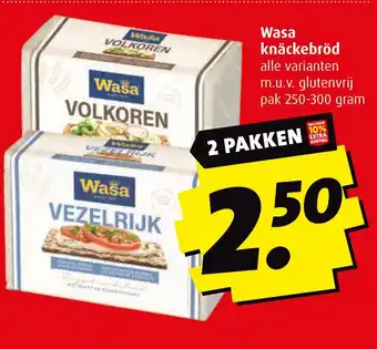 Boni Wasa knäckebröd aanbieding