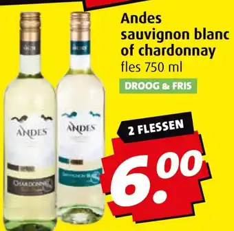 Boni Andes sauvignon blanc of chardonnay aanbieding