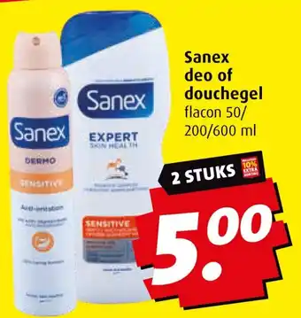 Boni Sanex deo of douchegel aanbieding