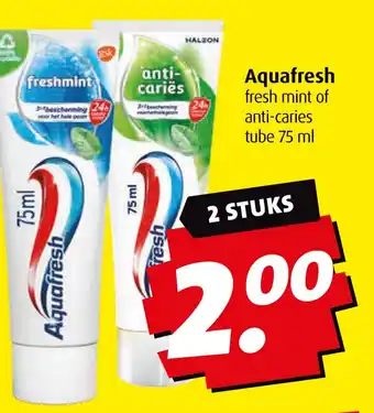 Boni Aquafresh aanbieding