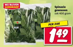 Nettorama Spinazie gewassen aanbieding